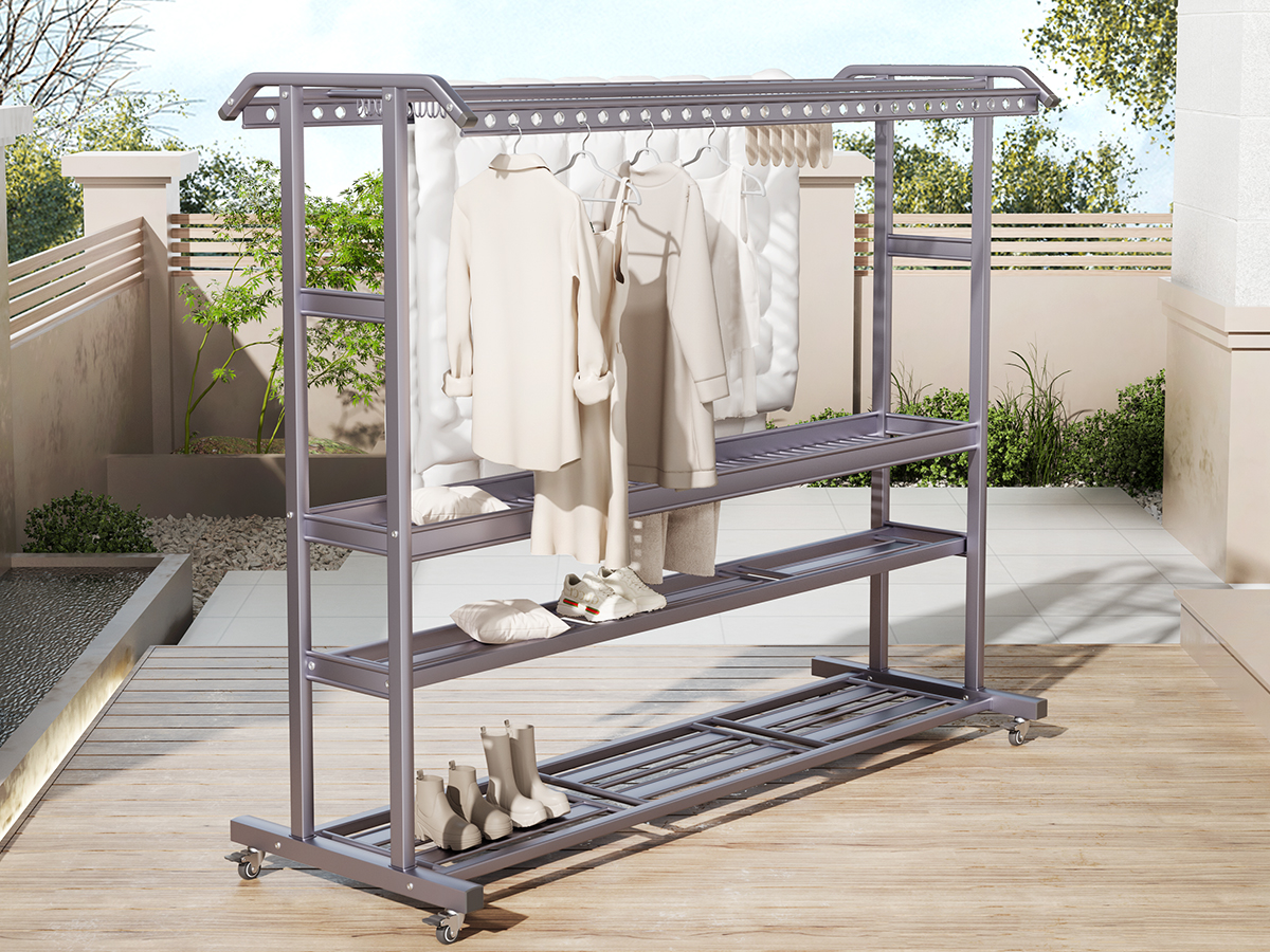 别墅系列多层落地衣架